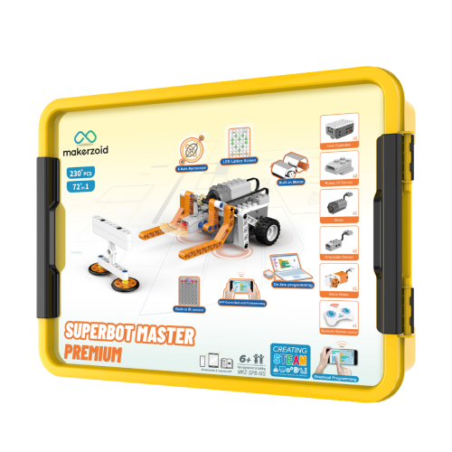 Makerzoid Superbot Master Premium Programmable Construction Set