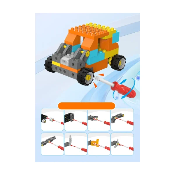 Makerzoid Big Building Blocks - Future Mechanic Scratch Junior