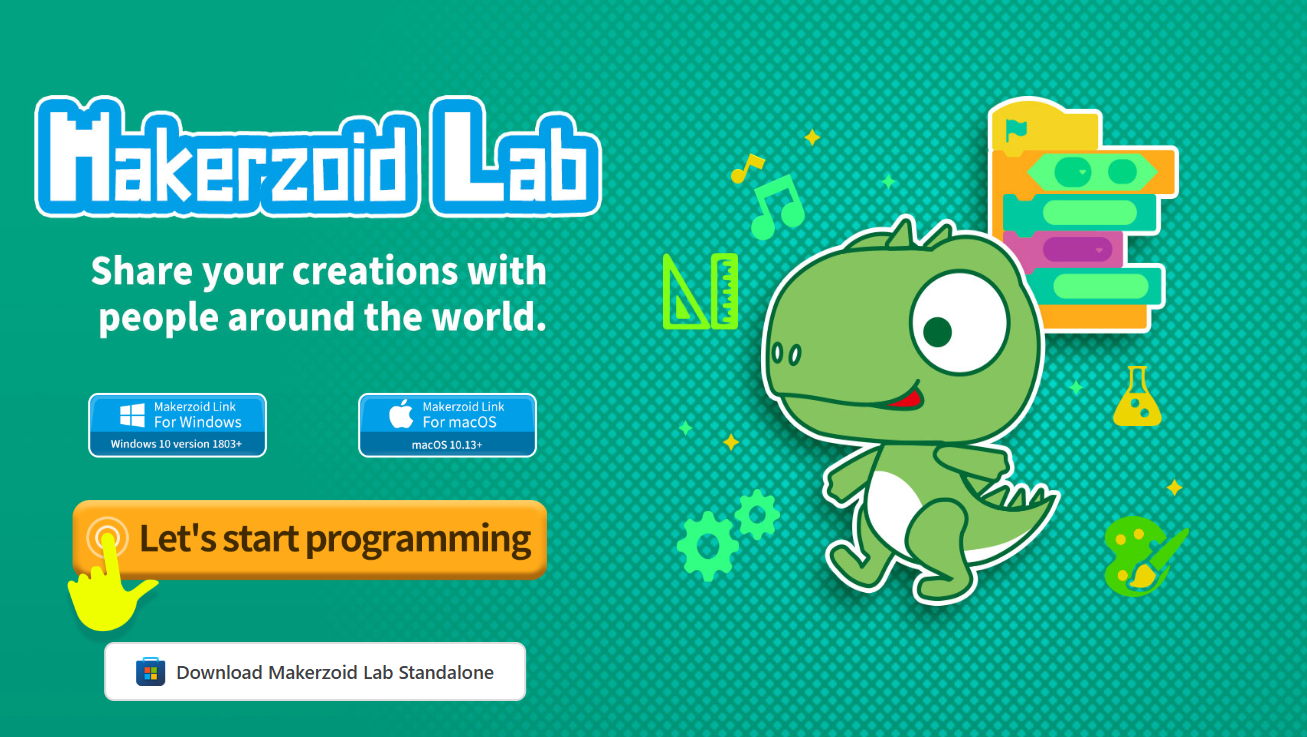 Makerzoid Interactive 3D App on Tablet